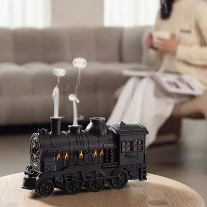 Difusor Umidificador de Ar Locomotiva Castiliani, elegante e criativo, ideal para hidratar o ambiente e melhorar a saúde respiratória

