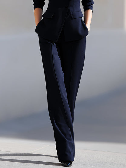 Midnight Navy Structured Pantsuit