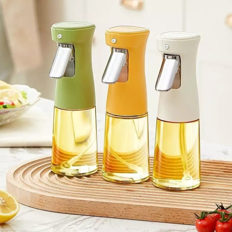 Borrifador de Azeite Dispenser Porta Azeite e Vinagre Castiliani, prático e elegante para temperar alimentos.

