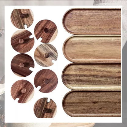 TerraGlass™ Jar Set – Wooden Lid Collection