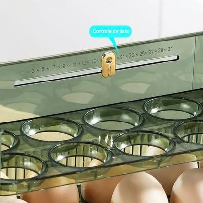ClearNest™ Egg Holder – 34 Slot Fridge Storage