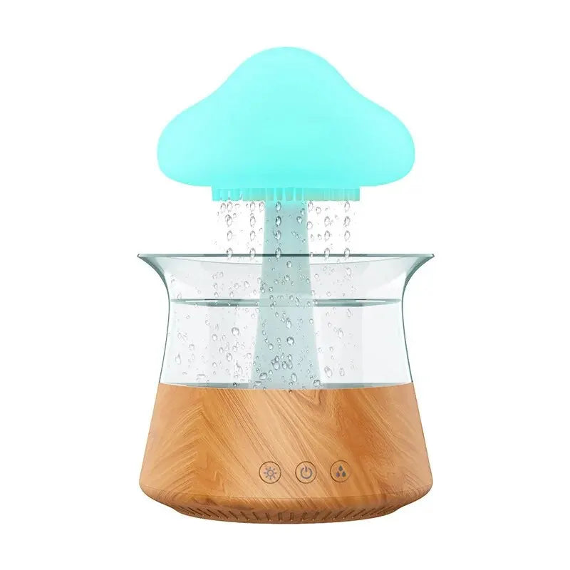 Umidificador Nuvem com Som de Chuva e Aromaterapia Castiliani, com cromoterapia e alívio para o ar seco

